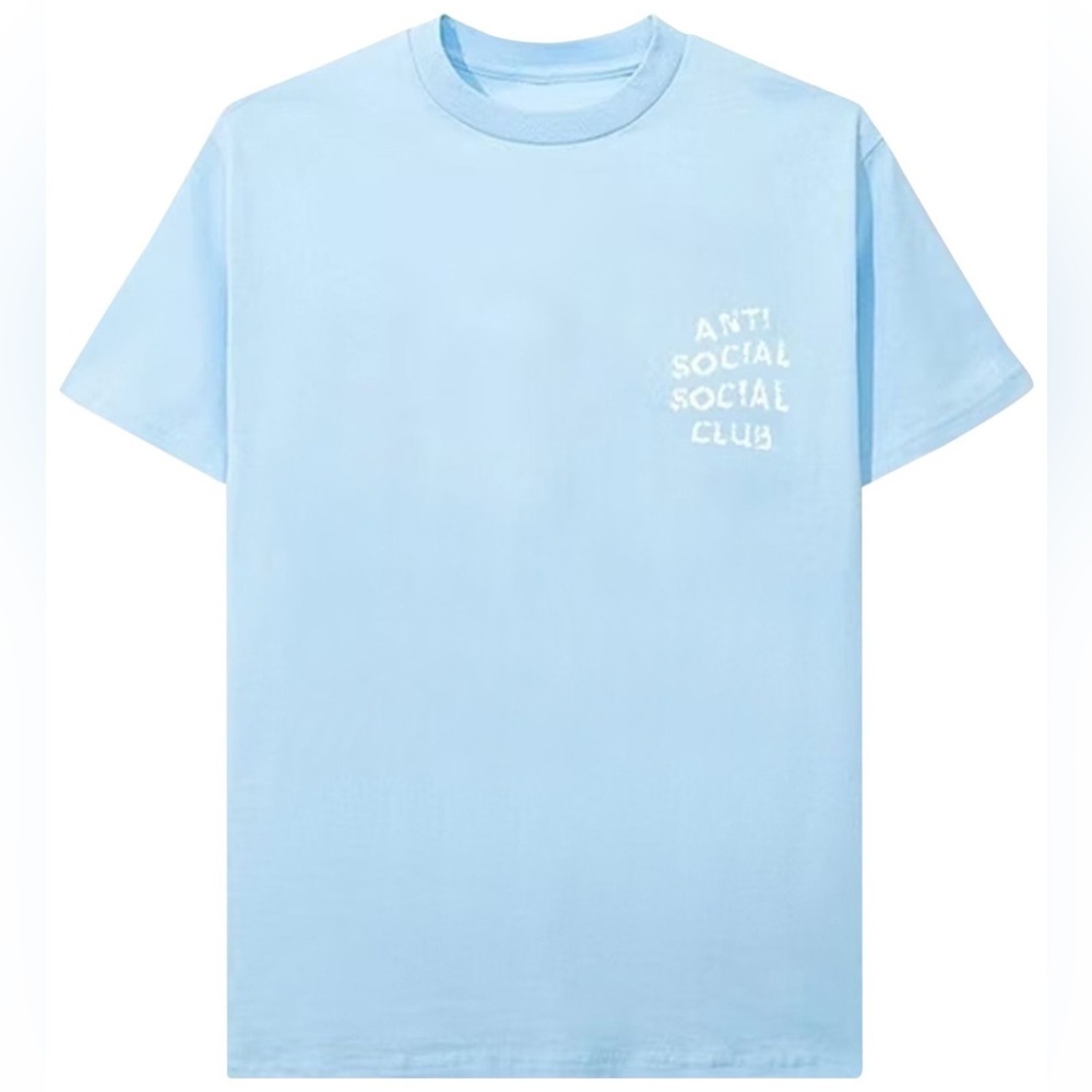 Anti Social Social Club Partly Cloudy Tee 'Blue' $80 Rare Size Small - Picture 2 of 10